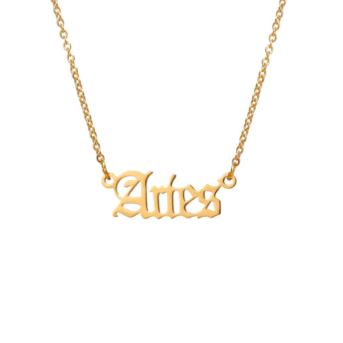Collier Zodiac Old English Paris Flavor Bélier